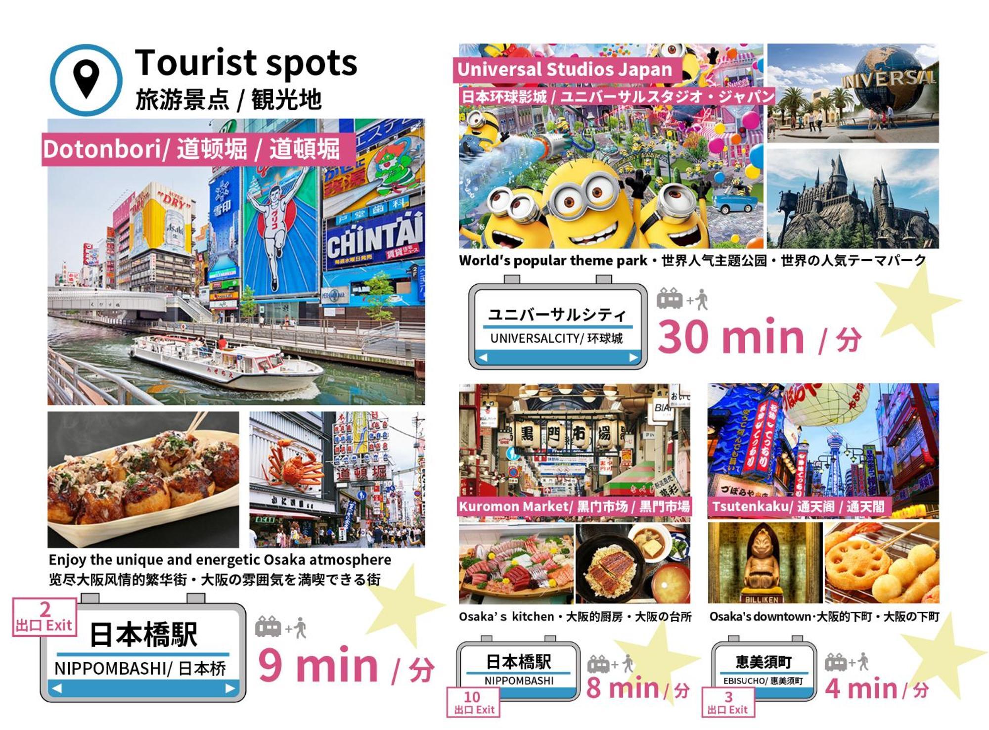 Bijou Suites Ai Premium Osaka Bagian luar foto